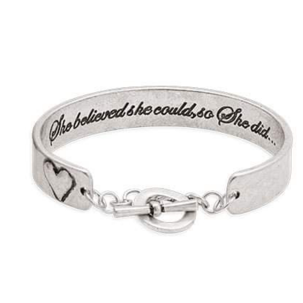 Premier Designs Inner Strength Matte Silver
